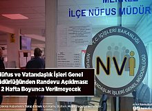 Nüfus Müdürlüğünden Flaş Randevu Açıklaması: İki Hafta Randevu Yok