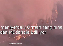 Osmaniye’deki Orman Yangınına Havadan Müdahale Ediliyor