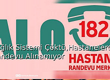 Sağlık Sistemi Çöktü,Hastanelerden Randevu Alınamıyor