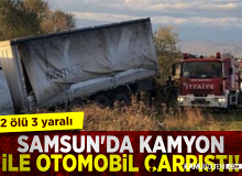 Samsun'da feci Kaza! 2 ölü 3 yaralı