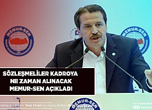 Sözleşmeliler Kadroya Ne Zaman Alınacak Memur-Sen Açıkladı