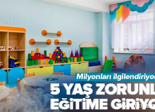 Zorunlu Eğitim Yaşı 5'e İniyor