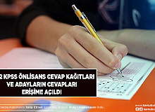 2022 KPSS Önlisans Cevap Kağıtları ve Adayların Cevapları Erişime Açıldı Görmek İçin Tıklayın