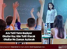 Ara Tatil Yarın Başlıyor Okullar Kaç Gün Tatil Olacak Okullar Ne Zaman Açılacak