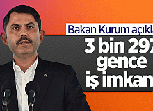 Bakan Müjdeyi Verdi! 3 bin 297 Kişiye İstihdam Edilecek