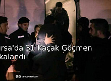 Bursa'da 31 Kaçak Göçmen Yakalandı