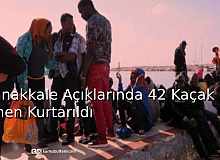 Çanakkale Açıklarında 42 Kaçak Göçmen Kurtarıldı