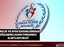 Gençlik ve Spor Bakanlığından Yeni Personel Alım İlanı Geldi