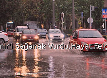 İzmir’i Sağanak Vurdu, Hayat Felç!