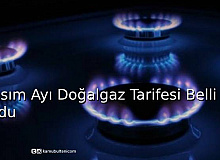 Kasım Ayı Doğalgaz Tarifesi Belli Oldu 