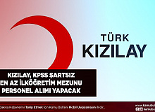 Kızılay KPSS Şartsız Yeni Personel Alım İlanları Yayımladı