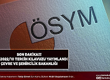 KPSS-2022/10 Tercih Kılavuzu Yayımlandı Çevre Şehircilik ve İklim Değişikliği Bakanlığı İlanı Yayımlandı