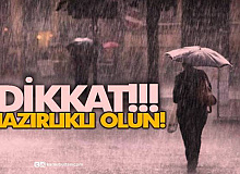 Kuvvetli Sağanak Yağış ve Fırtına İçin Gün Verildi