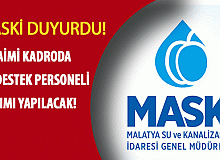 MASKİ Daimi Kadroda 100 Destek Personeli Alımı Yapıyor
