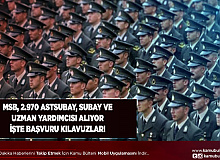Milli Savunma Bakanlığı (MSB) 2.970 Astsubay Subay ve Uzman Yardımcısı Alımı Yapıyor