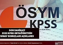ÖSYM'den Sürpriz 2022 KPSS Ortaöğretim Sınav Sonuçları Açıklandı