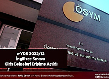 ÖSYM Duyurdu e-YDS 2022 Sınav Giriş Belgeleri Erişime Açıldı