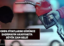 Pompadaki Fiyatları Görünce Şaşırmayın Akaryakıta Gece Yarısı Büyük Zam Geldi