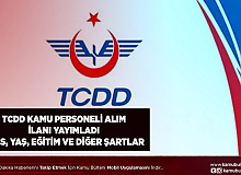TCDD Kamu Personeli Alımı Yapıyor KPSS Yaş Eğitim ve Diğer Şartlar