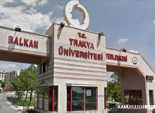Trakya Üniversitesi Sözleşmeli Personel Alımı Yapacak