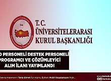 Üniversitelerarası Kurul Başkanlığı Büro Personeli Destek Personeli Çözümleyici ve Programcı Alımı Yapacak