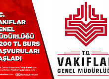 Vakıflar Genel Müdürlüğü 5.200 TL Burs Başvuruları Başladı İşte Başvuru Linki