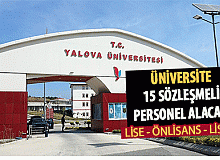 Yalova Üniversitesi 15 Sözleşmeli Personel Alımı Yapıyor