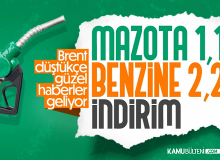 Benzin ve Mazota İndirim Geliyor