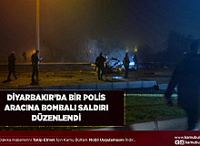 Diyarbakır’da Polis Aracına Bombalı Saldırı 2 Kişi Gözaltına Alındı