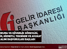 Gelir İdaresi Başkanlığı Koruma ve Güvenlik Görevlisi Şoför Hizmetli Tekniker ve Avukat Alımı Başvuruları Başladı
