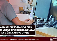 Hastanelere 16.420 Sekreter Şoför ve Büro Personeli Alınacak Lise Ön Lisans ve Lisans