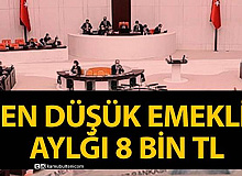 Kanun Teklifi Verildi: En Düşük Emekli Maaşı 8 Bin TL Olsun