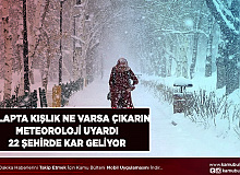 Meteoroloji Tarih Verdi 22 İlde Kar Yağışı Geliyor