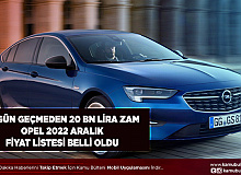 Opel Aralık 2022 Fiyat Listesini Açıkladı 10 Gün Geçmeden 20 bin Lira Zam Geldi