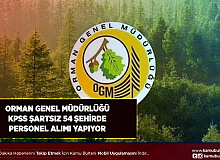 Orman Genel Müdürlüğü KPSS Şartı Olmadan 54 Şehirde Personel Alımı Yapıyor