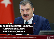 Sağlık Bakanı Fahrettin Koca’dan 11.317 Personel Alımına İlişkin Açıklama Geldi