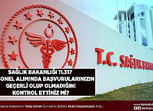 Sağlık Bakanlığı 11.317 İşçi Alımı Başvuru Onaylandı Mı Nasıl Bakılacak