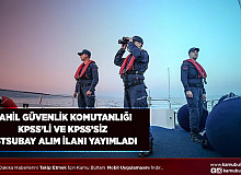 Sahil Güvenlik Komutanlığı KPSS’siz ve KPSS’li Astsubay Alım İlanı Yayımladı
