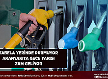 Tabela Yerinde Durmuyor Akaryakıta Gece Yarısı Zam Geliyor