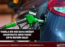 Tabela Yine Değişti Akaryakıta Gece Yarısı İndirimi Geldi