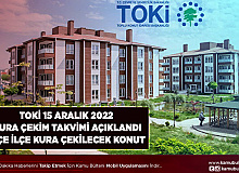 TOKİ 15 Aralık 2022 Kura Çekim Takvimi Belli Oldu İlçe İlçe Kura Çekilecek Konut Sayısı