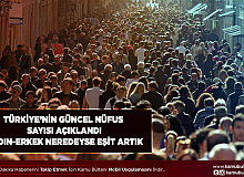 Türkiye'nin Güncel Nüfusu Açıklandı Kadın Erkek Neredeyse Eşit Artık