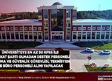 Üniversiteye 50 KPSS puanıyla Başlamak Üzer Destek Personeli Koruma ve Güvenlik Görevlisi, Büro Personeli ve Teknisyen Alımı Yapılacak