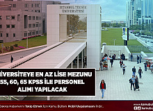 Üniversiteye 55, 60, 65 KPSS ile Kamu Personeli Alımı Yapılacak İşte Kadro Dağılımları
