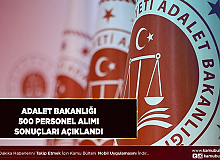 Adalet Bakanlığı 500 Personel Alımı Sınav Sonuçları Açıklandı İcra Müdür ve Müdür Yardımcısı