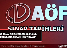 AÖF Sınav Giriş Yerleri Açıklandı Sınav Tarihleri Belli Oldu