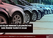 Aracı Olan Herkesi İlgilendiriyor Son Ödeme Günü 31 Ocak