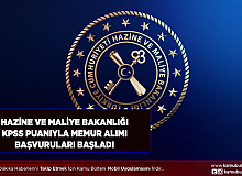 Hazine ve Maliye Bakanlığı KPSS Puanıyla Memur Alımı Başvuruları Başladı