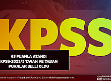 KPSS-2023/3 Yerleştirme Sonuçları Tavan ve Taban Puanlar Belli Oldu 63 Puanla Ataması Yapıldı