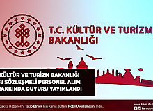 Kültür ve Turizm Bakanlığı Tarafından 58 Sözleşmeli Personel Alımı Hakkında Duyuru Geldi